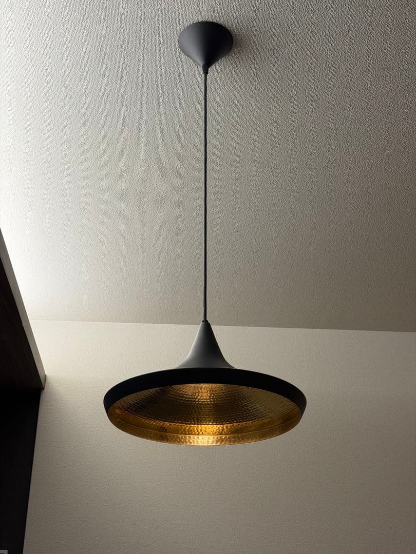 Tom Dixon　ビート ワイド ペンダント LED ブラック Φ360mm