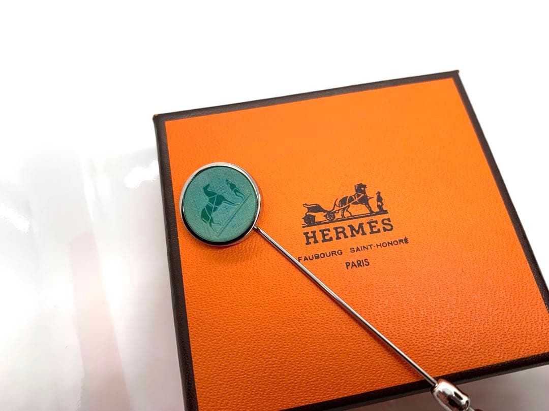 エルメス　コロゾ　ピンブローチ　美品