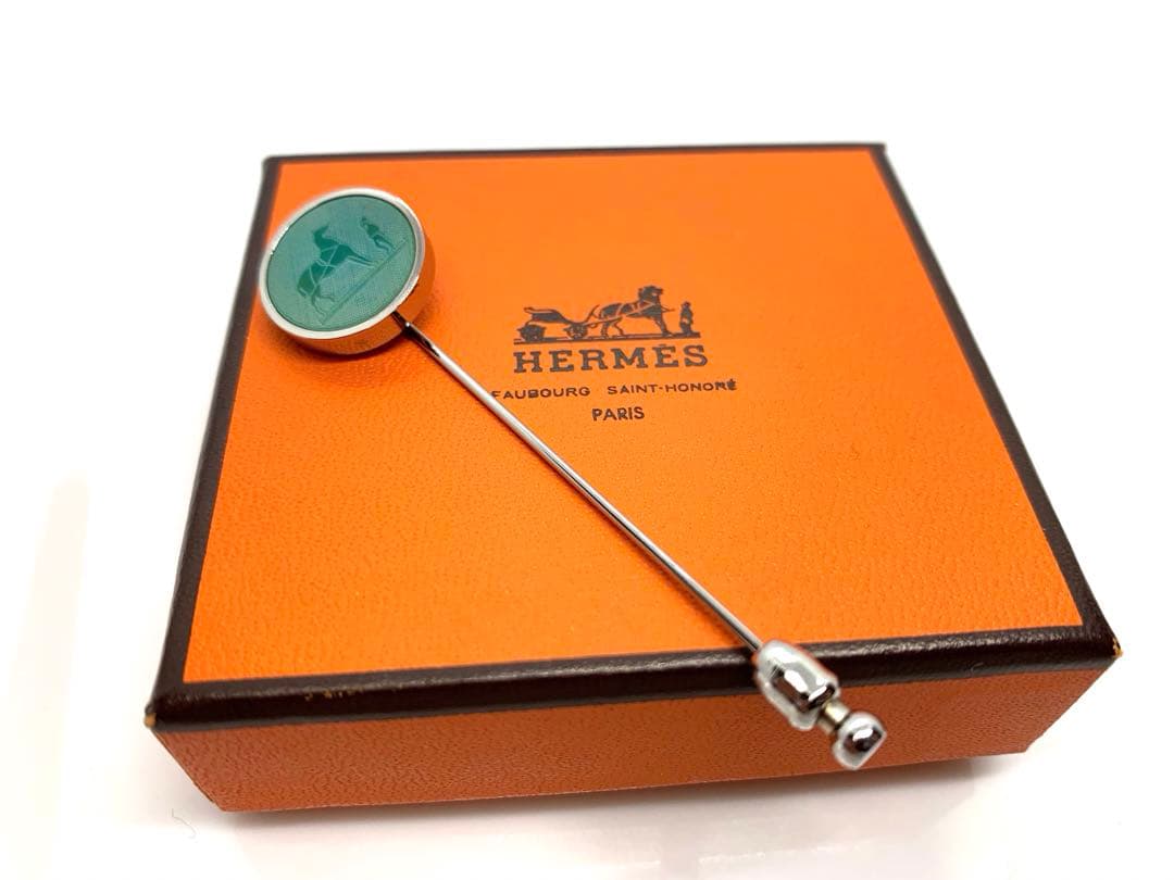 エルメス　コロゾ　ピンブローチ　美品