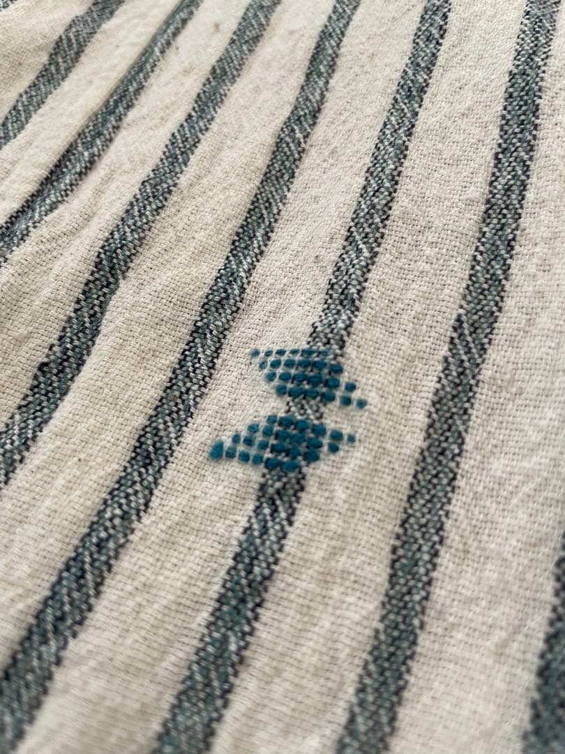 INJIRI インジリ 刺繍カディコットンロングブラウス