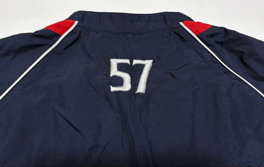 【ヤクルトスワローズ／非売品】ミズノ 長袖 ハーフジップ ウェア(2XO)