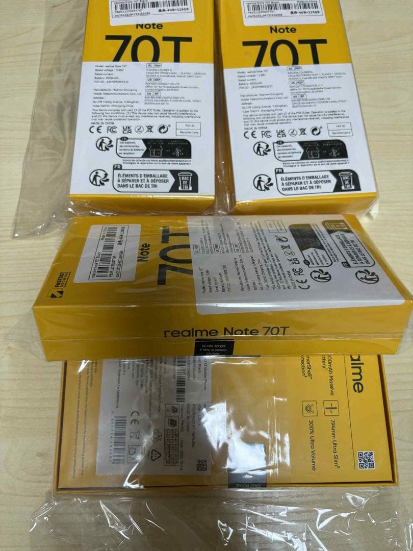 REALME NOTE 70T RAM 4GB+128GB 4台セット
