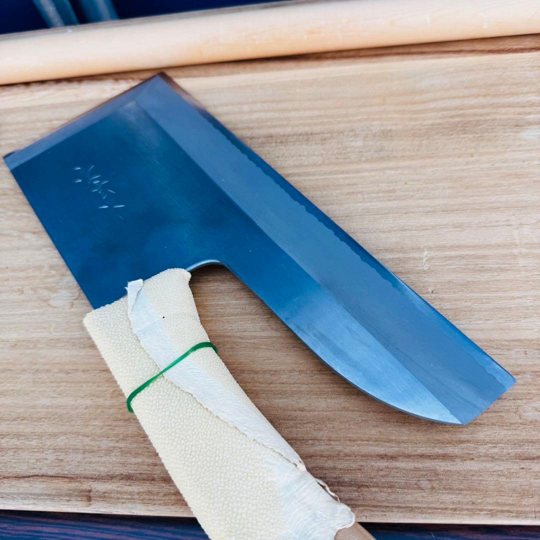 美品✨作家物！蕎麦切り包丁 麺切包丁 まな板、ブラシ付き