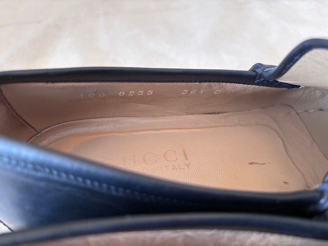 グッチGUCCI ☆ホースビットレザー ローファー 保存袋付きモカシン