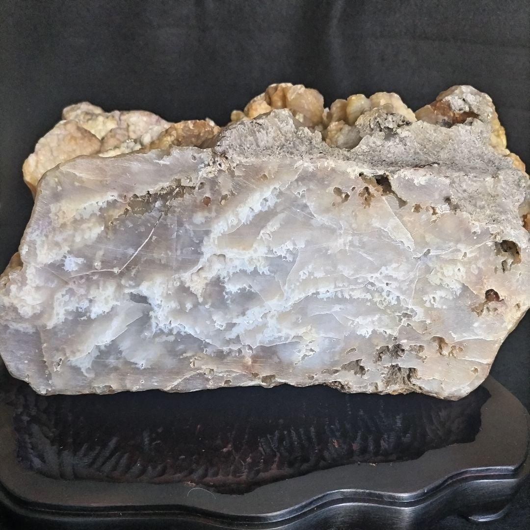 大迫力！枝幸瑪瑙 めのう メノウ（北海道枝幸産）28,4kg 水石 鑑賞石