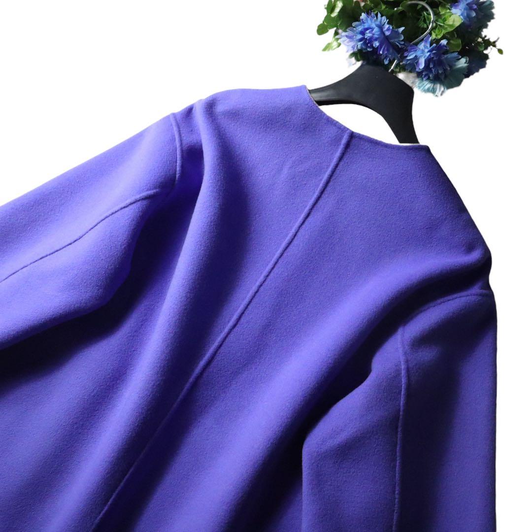 人気完売UNITED ARROWS UBCB パープル　リバー バイカラーコート