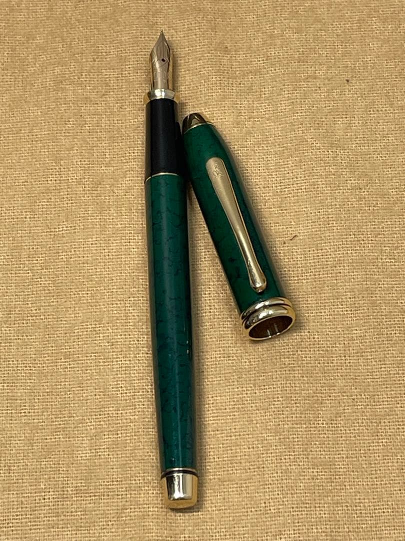 CROSSクロス万年筆タウンゼント マーブルグリーン 14K585 ゴールド金具