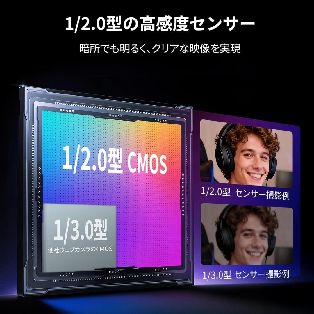 【EMEET】S600L 4K Webカメラ リングライト一体型 自動露出