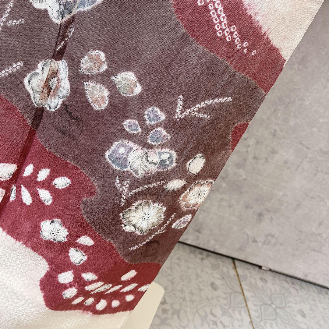 訪問着フルセット　着物　正絹　辻ヶ花　大人ピンク　K4