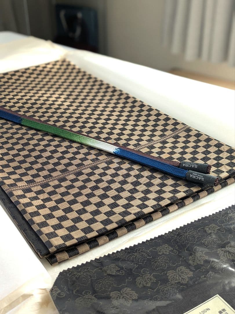 高級正絹西陣織小倉織物伝統工芸士鳶屋久兵衛