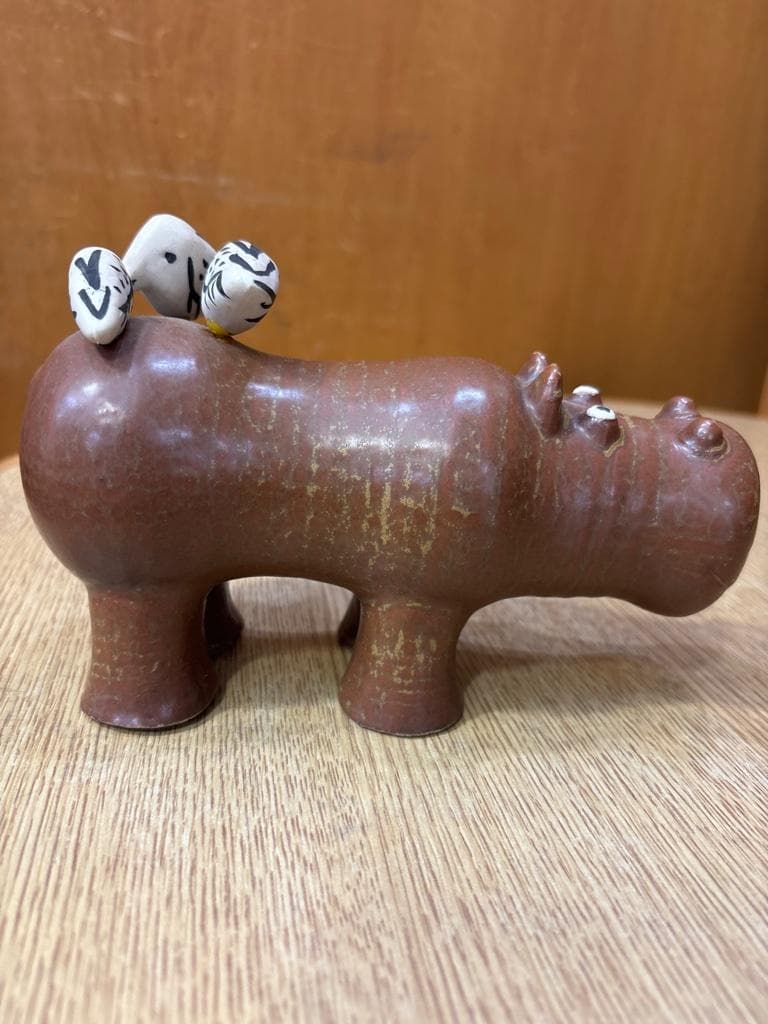 Lisa Larson リサラーソン STRA ZOO カバ 鳥 グスタフスベリ