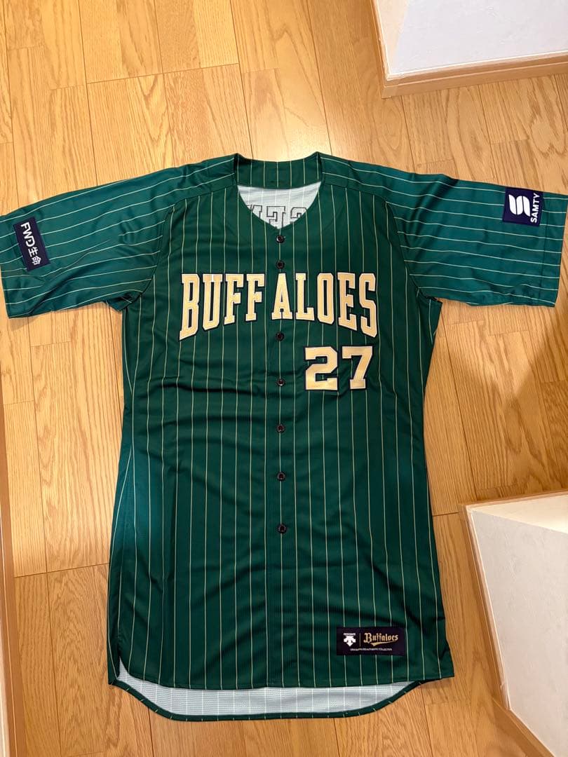 元 謙太選手　直筆サイン　支給品ユニフォーム　オリックス・バファローズ