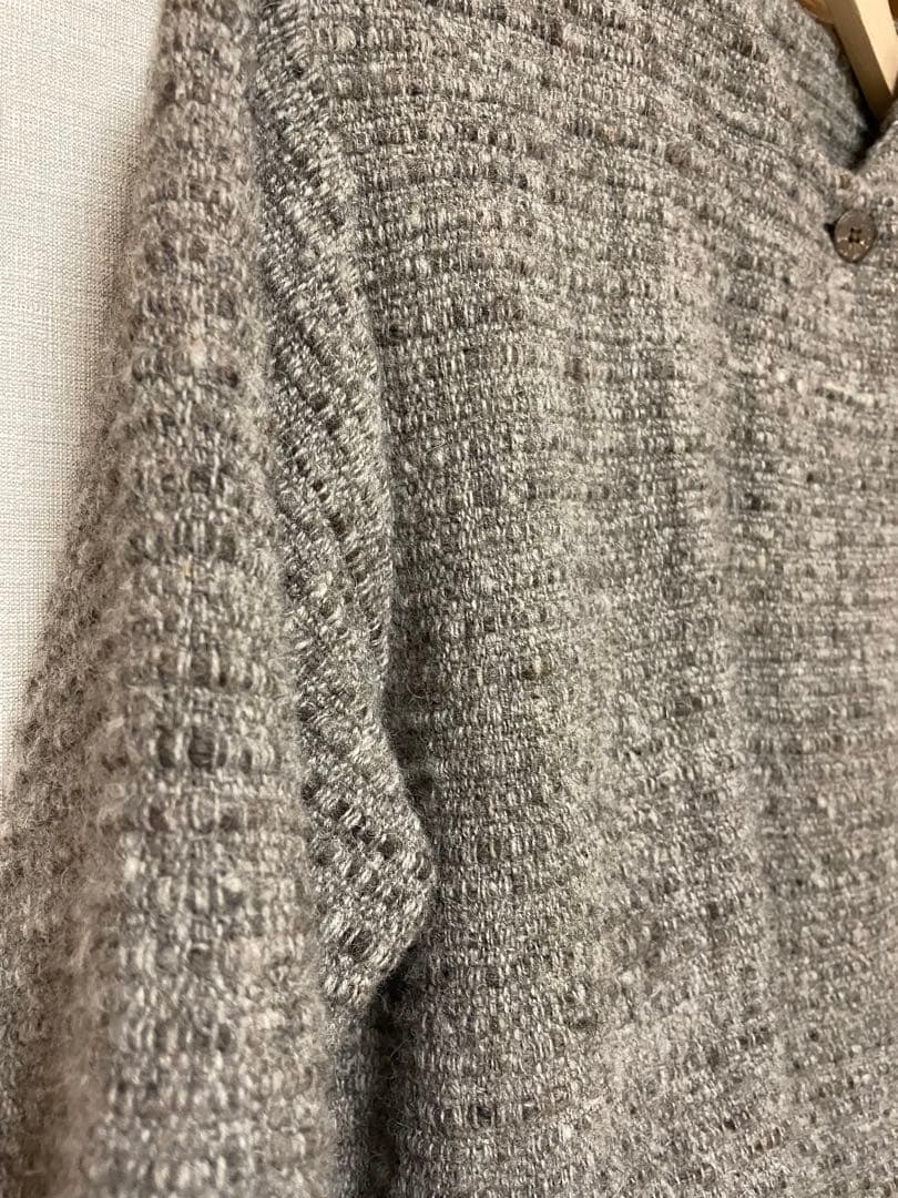 【真木テキスタイル】ジャケット ノーカラーshort カルパ グレー