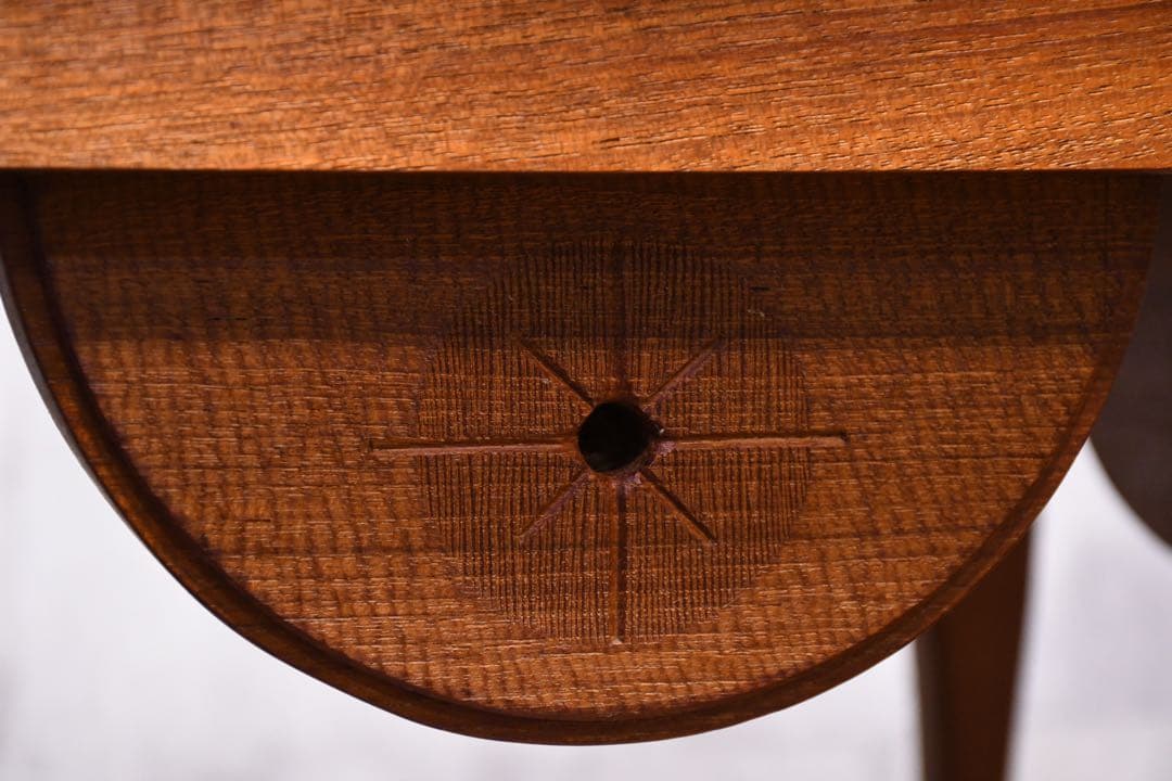 ECC9 チーク材 サイドテーブル 引出し付き ナイトテーブル 無垢材