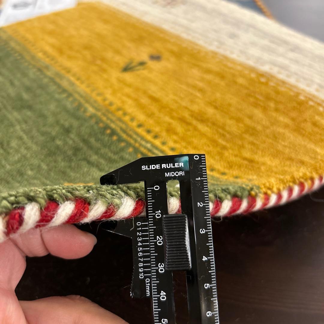 新品☆インドギャべ チェアマット 座布団 40×40cm 4枚組 ミニギャベ