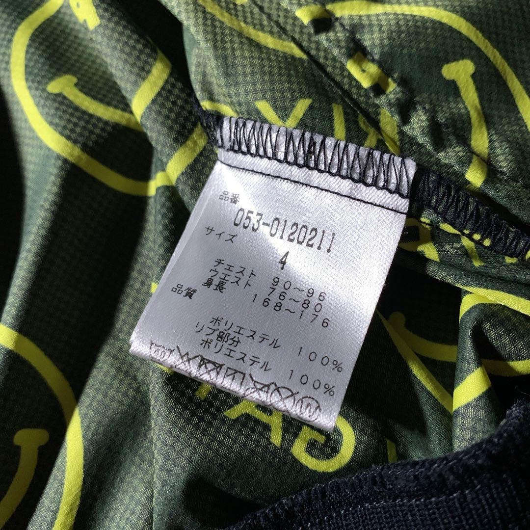 パーリーゲイツ スマイル ニコちゃん 総柄 ゴルフ ナイロンジャケット サイズ4