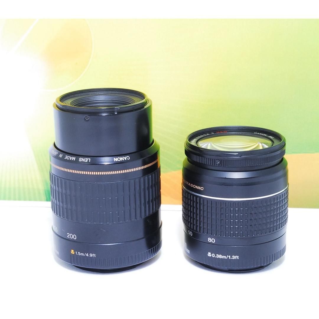 美品✨Wi-Fi搭載✨Canon kiss X8i ダブルレンズ 初心者おすすめ