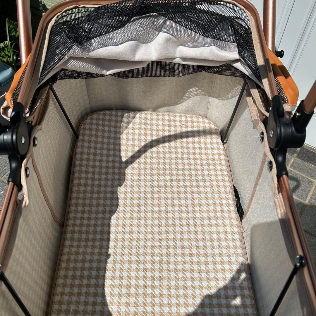 【新品】発送料込み 耐荷重25kg 取り外し可 ペットカート 対面両用