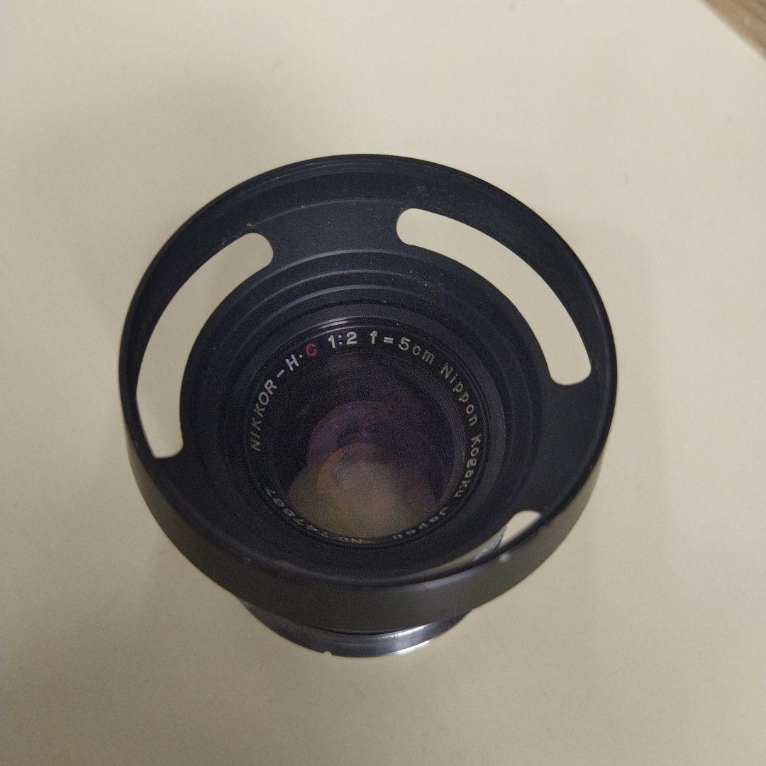 Nikkor HC F2 単焦点レンズ 5cm LM変換アダプター付き