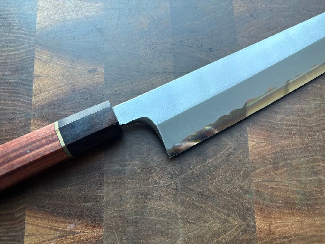 堺打刃物　切付　和牛刀　240mm 包丁　白鋼　和包丁　片刃　本職　和食