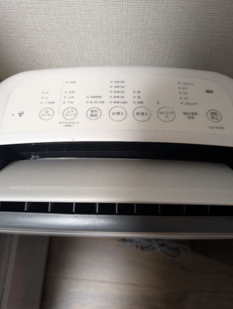 SHARP 除湿器 CV-N120-W 2023年製　説明書付き