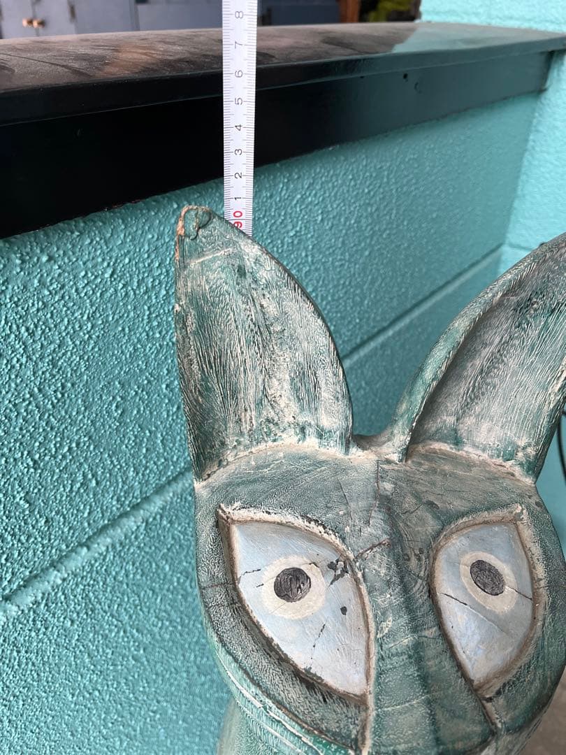 みにで、猫の木彫り、大きなネコの木彫り、90センチネコ木彫り、一刀彫ネコ