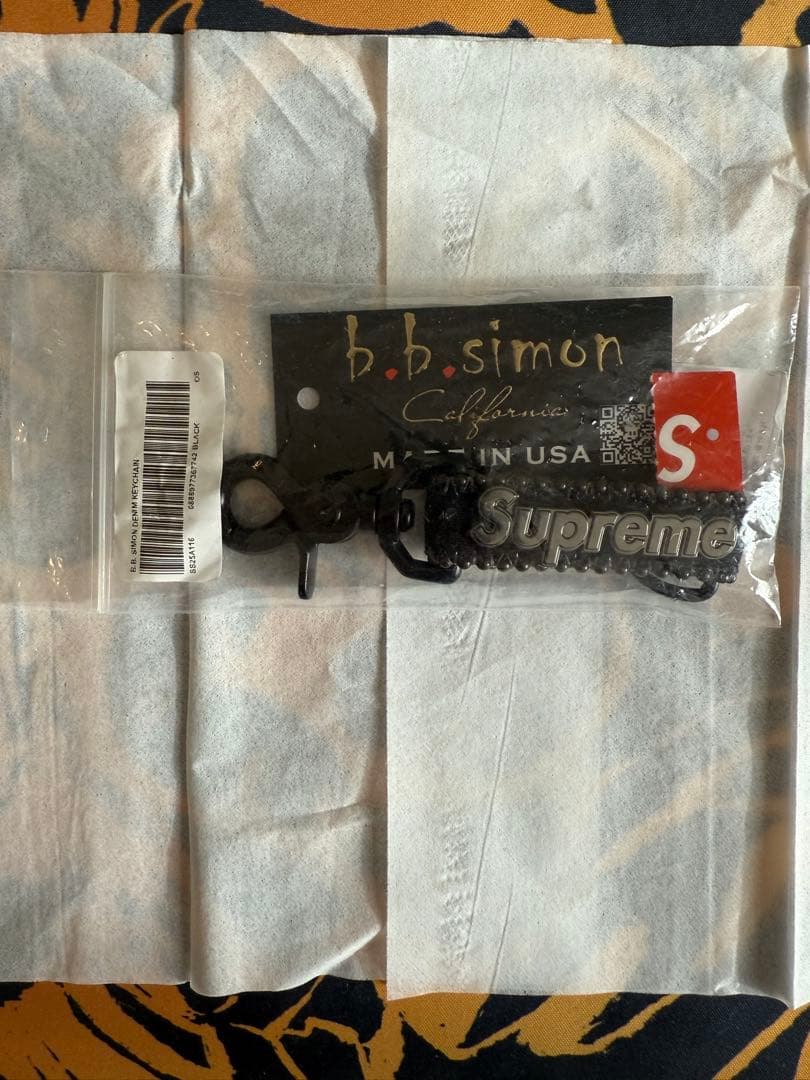 小物 Supreme x b.b. Simon DenimKeychain Black
