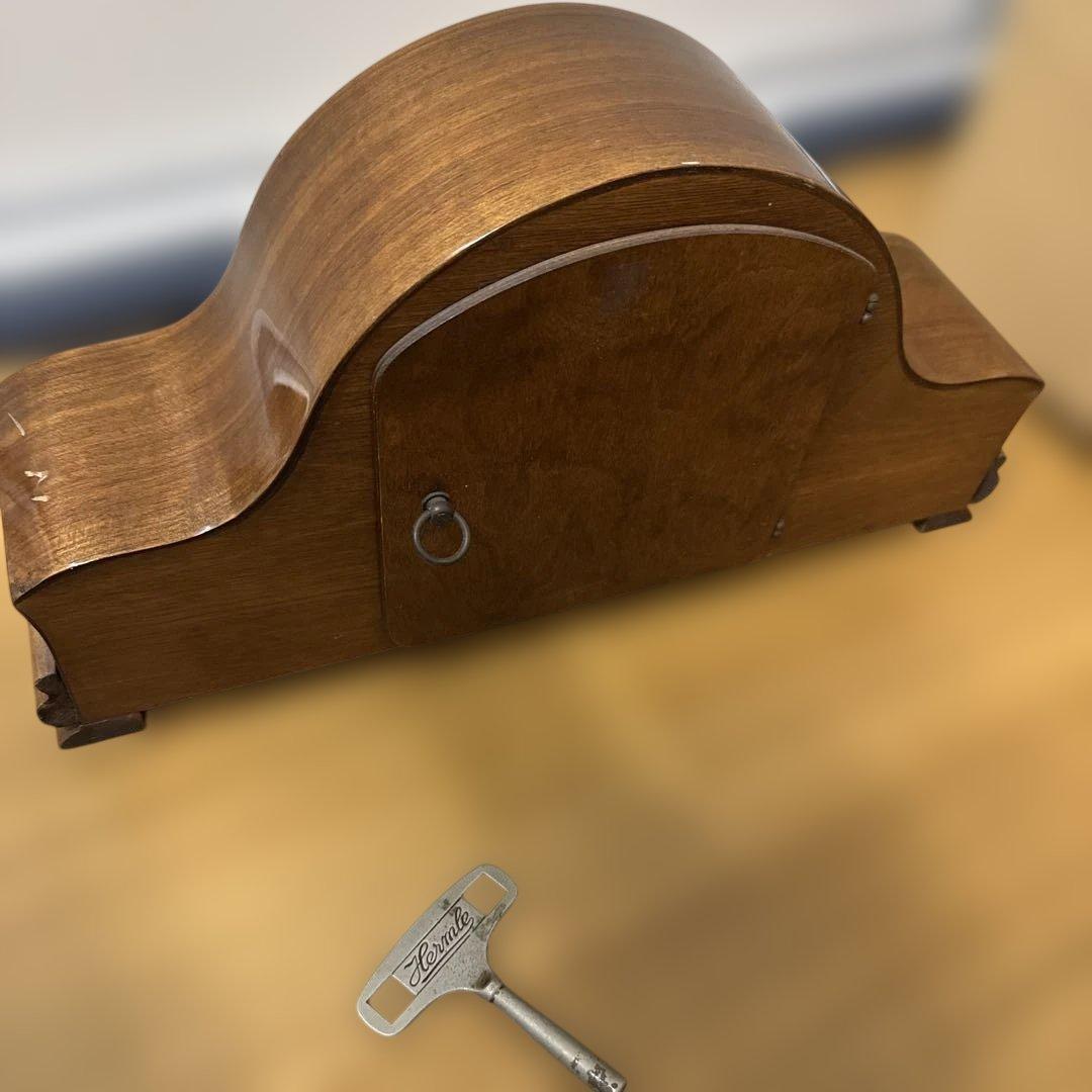 GERMANY Hermle ヘルムレ ゼンマイ式置時計 アンティ－ク