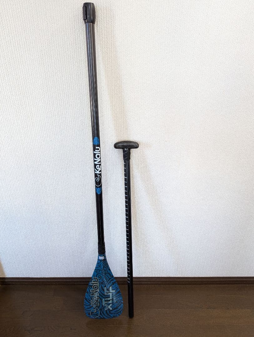KeNalu XTuf wiki74 パドル カーボン製 青　アジャスタブル