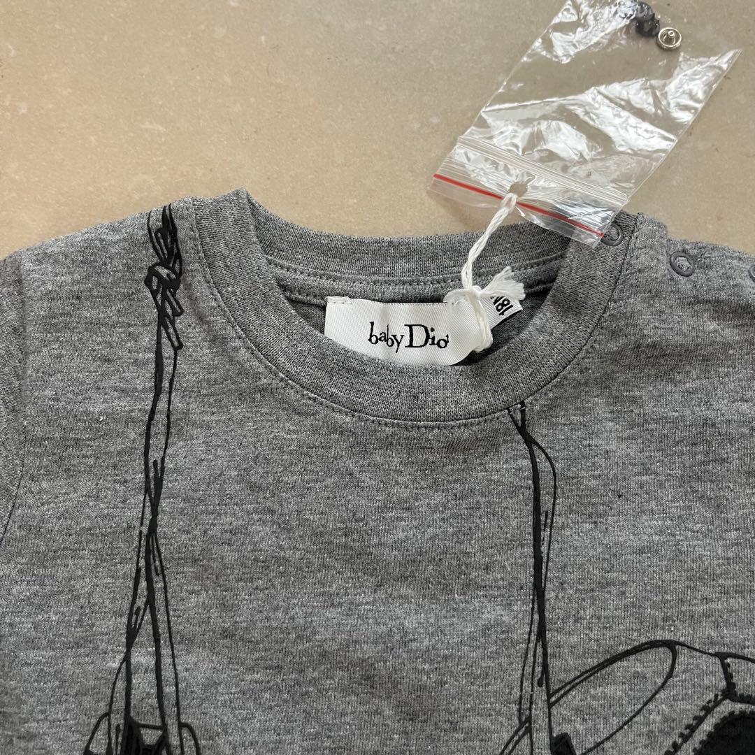 【新品未使用】Baby Dior ベビーディオール グレー Tシャツ 80cm