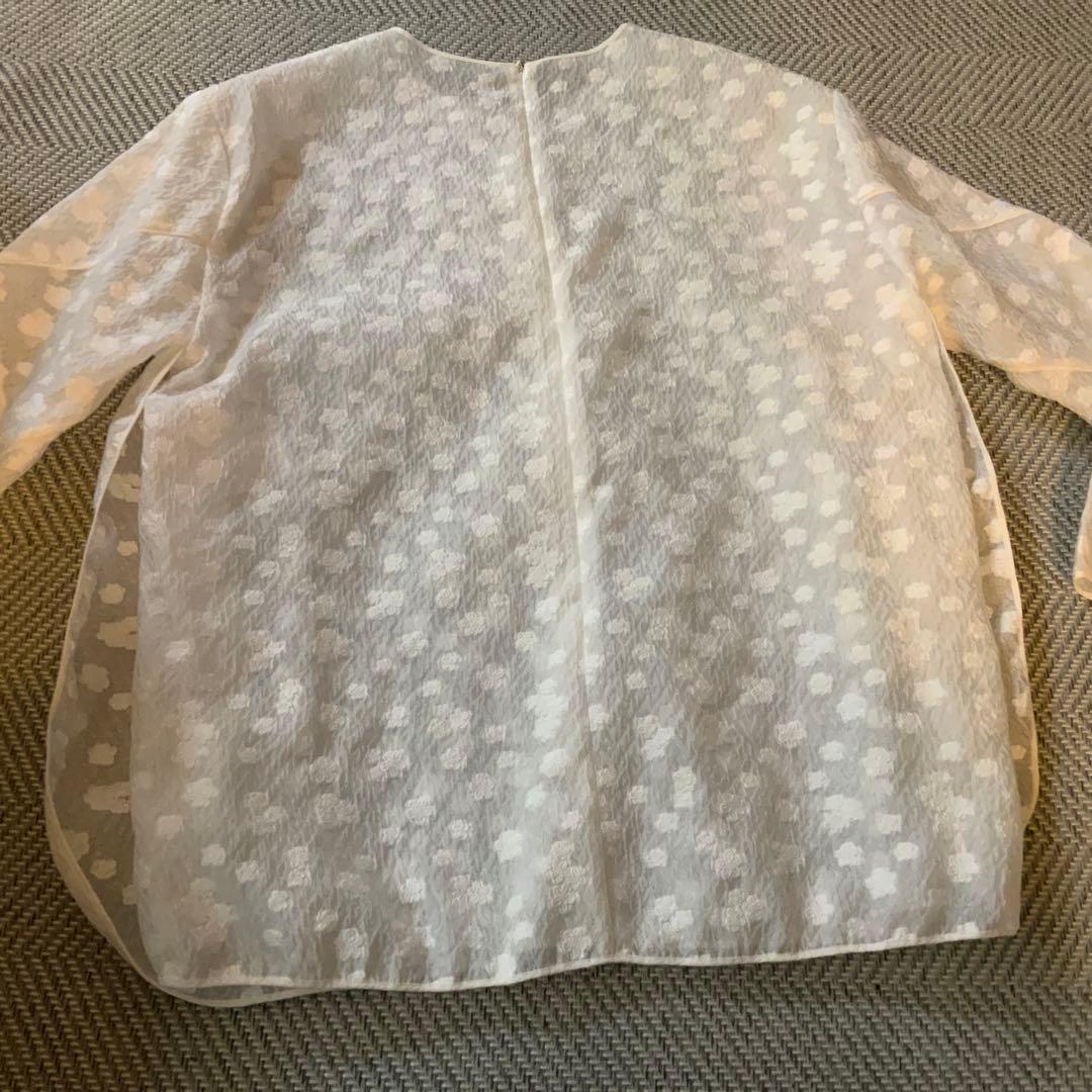 hyeon ヘヨン　シアージャガードブラウス　コバナ　ホワイト