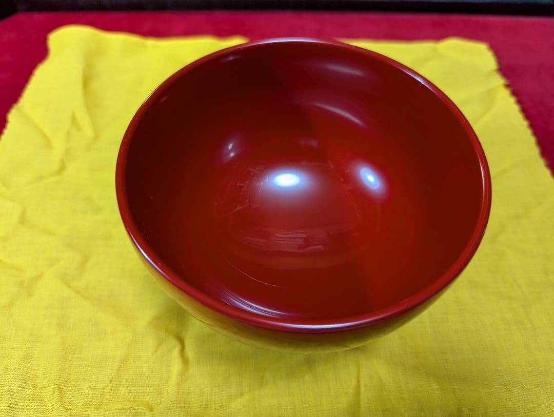 輪島塗　合鹿椀　朱塗　お椀　 大向高洲堂　未使用　箱入
