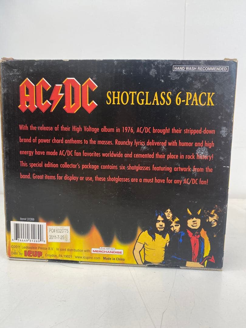 AC/DC ショットグラス　6PACK