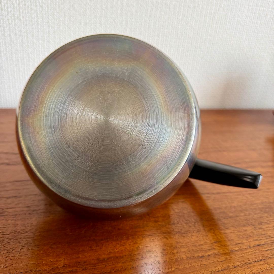 北欧ヴィンテージ　ステンレスケトル　やかん