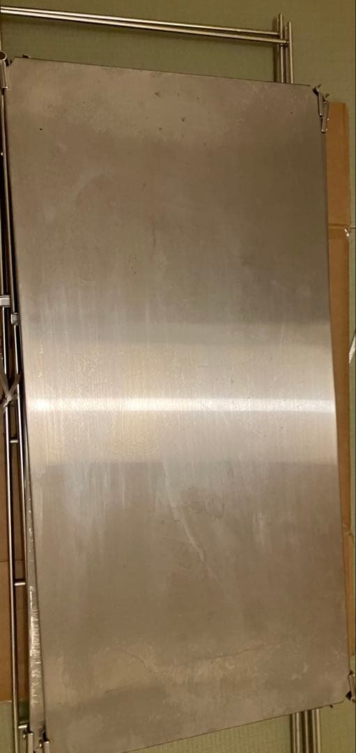 無印良品　ステンレスユニットシェルフ キッチン ラック　バスケット付き