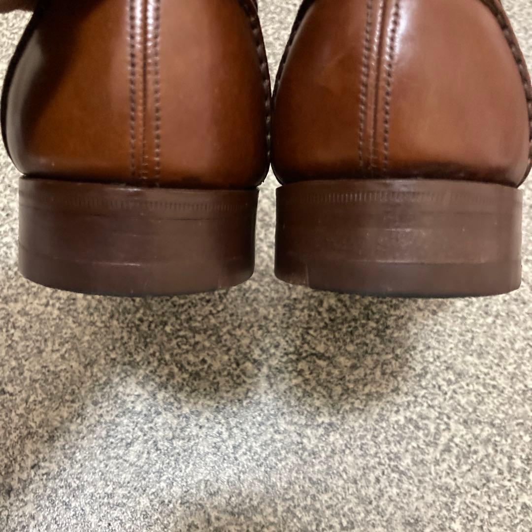 【美品】グレンソン　ブラウン　レザー　タッセル　ローファー　6D