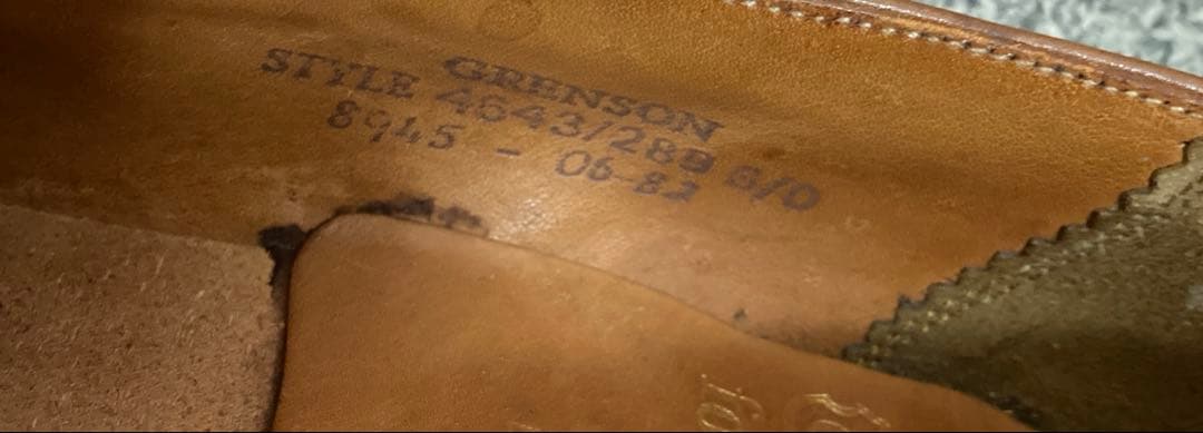 【美品】グレンソン　ブラウン　レザー　タッセル　ローファー　6D