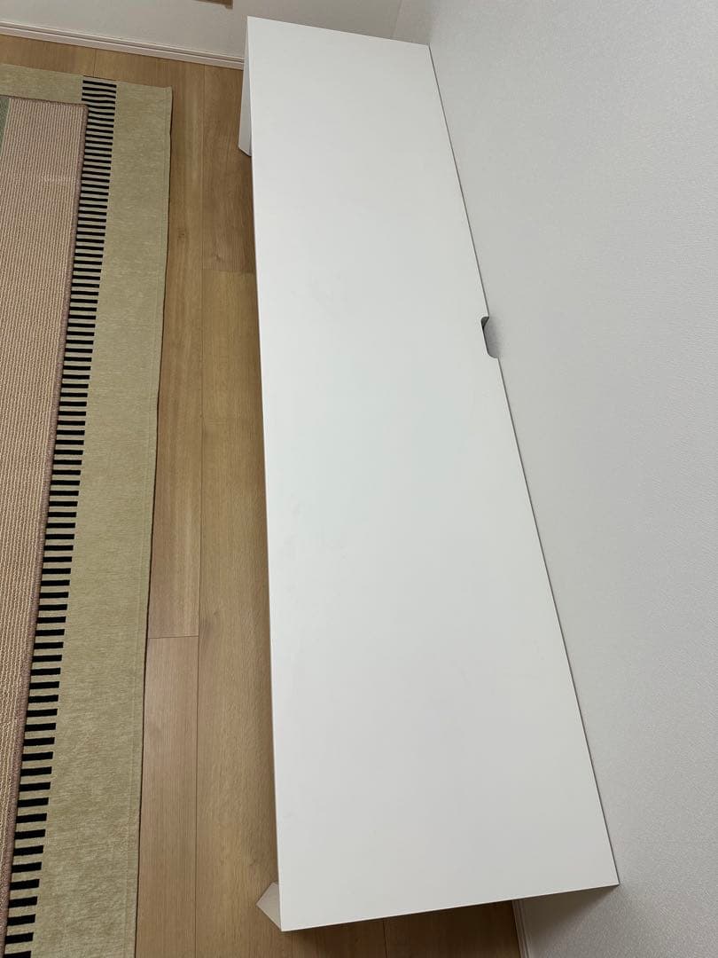 送料無料【美品】テレビボード ホワイト 幅１８０㎝ 白 国産家具