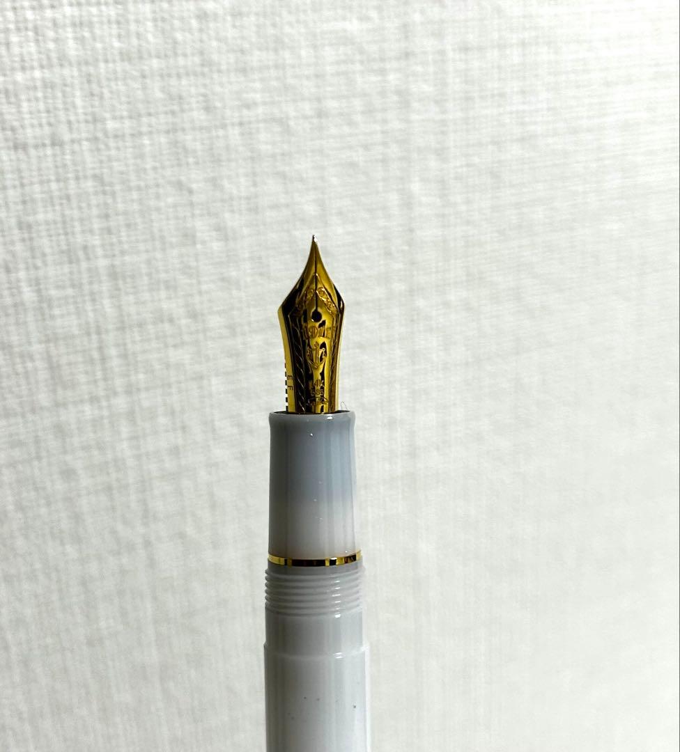 【美品】セーラー 万年筆 四季織 雪月空葉 EF