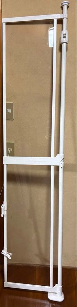 ペットゲート 猫用 アクリル版ホワイト 約200cm