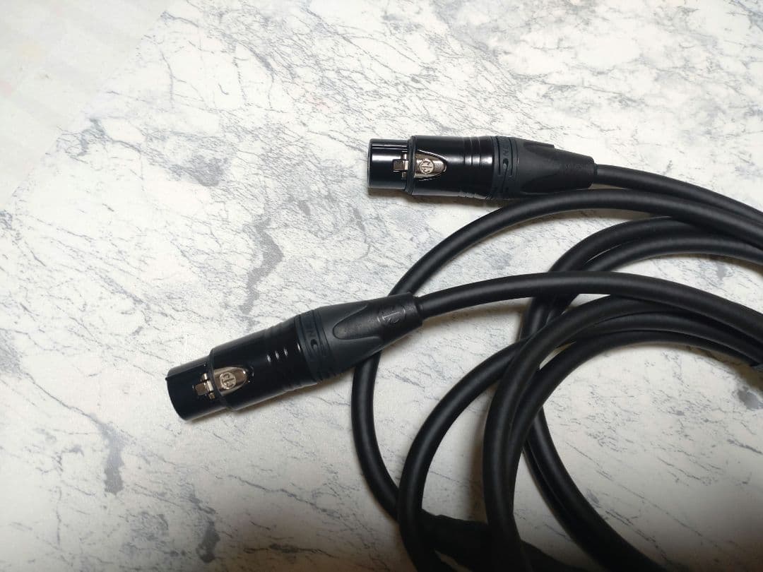 【新型】140段式カタパルトXLRケーブル　1.5m ペア　【オーディオ用】