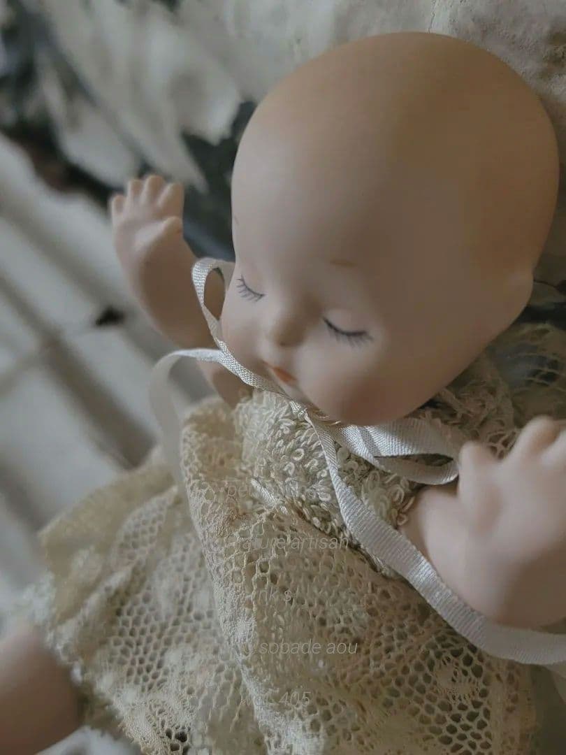 フランスアンティーク　ビスクドール　ミニョネットbebe　ベベドール　ねんね