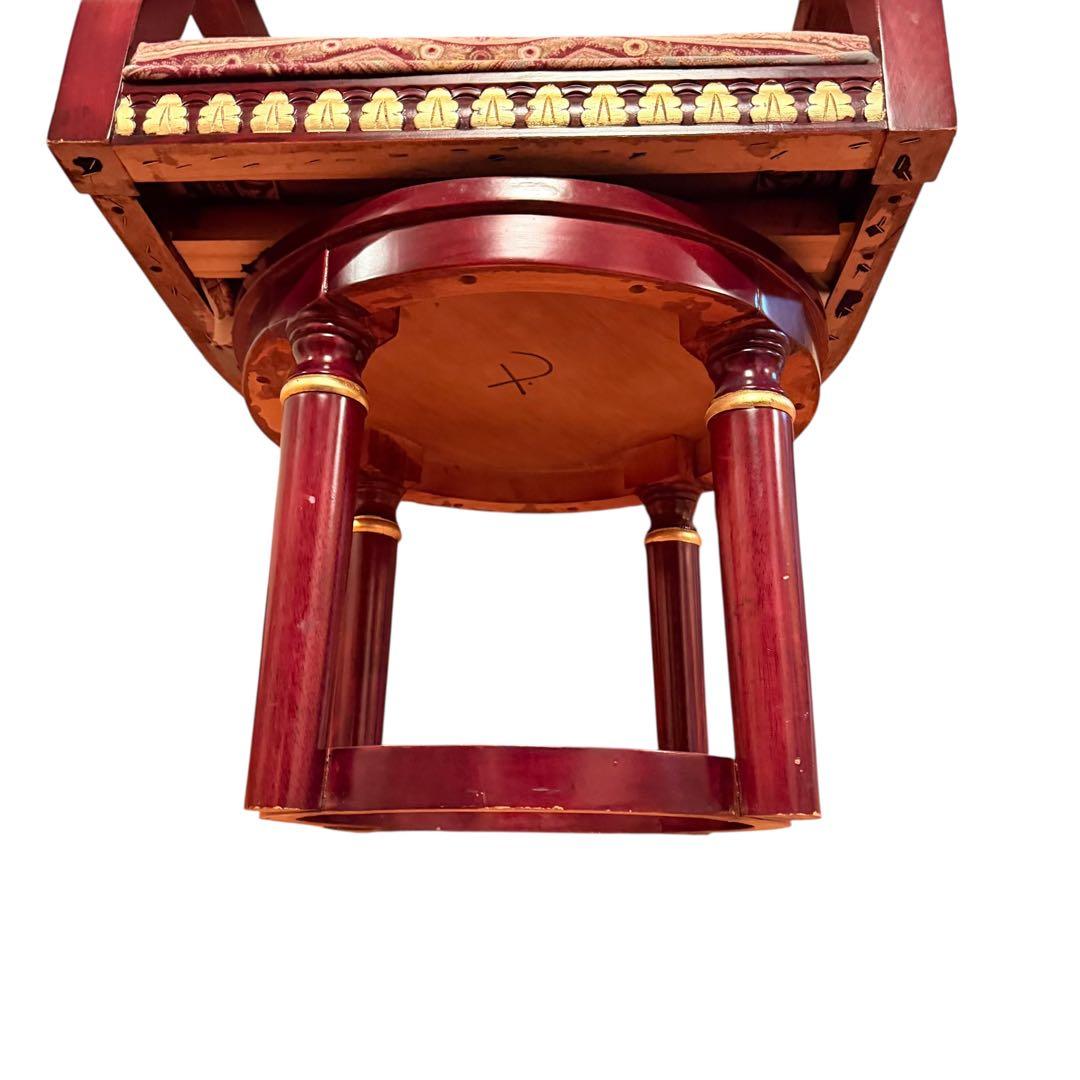 無垢材 回転式 サロン アームチェア 高級 フレンチ様式 ルイ16世 イス 店舗