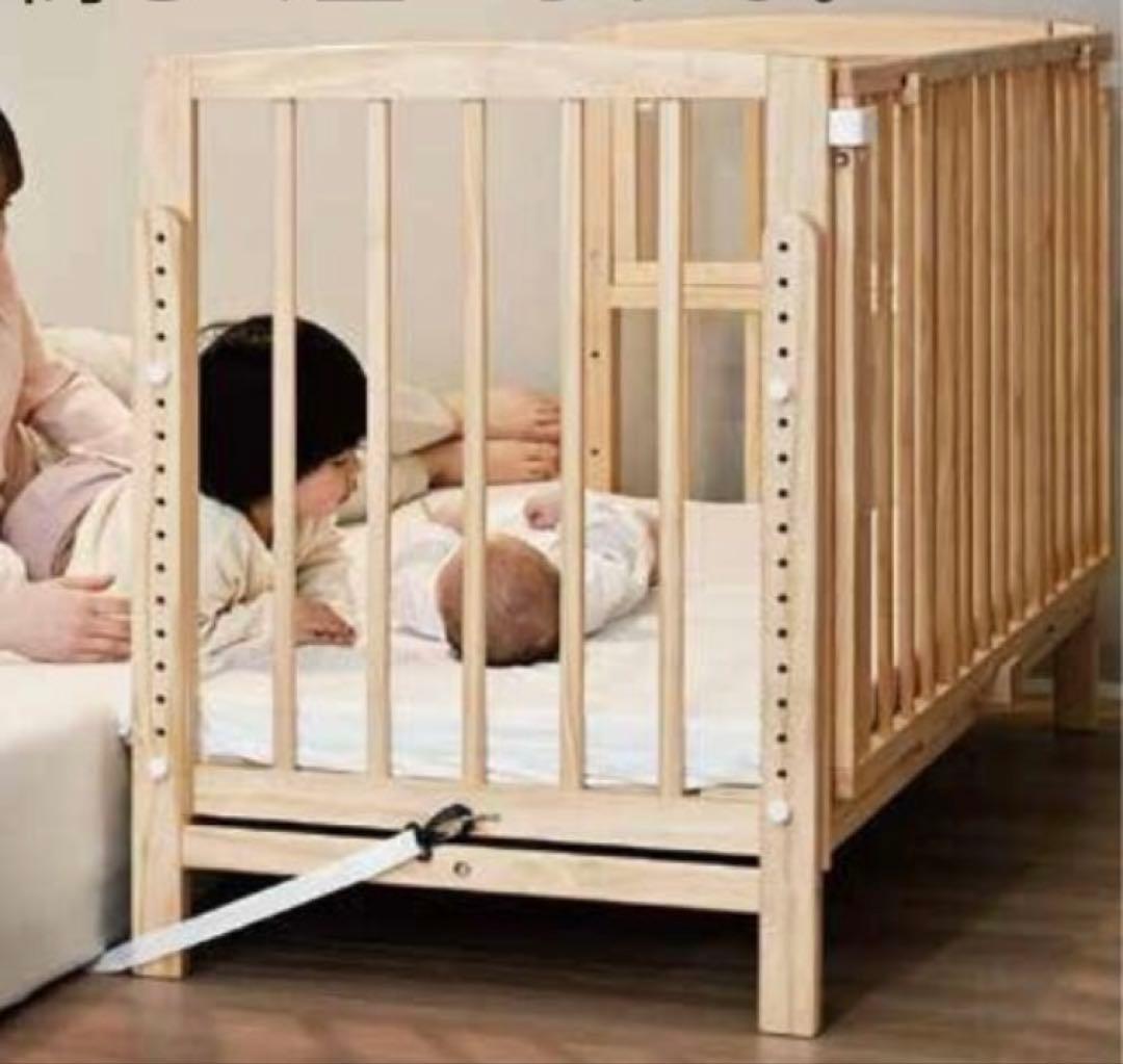 そいねーる ミニベビーベッド　ナチュラル 大和屋 &ベッドガード