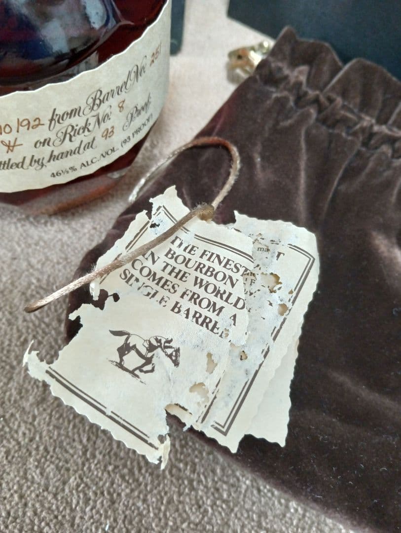 ブラントン シングルバレル 1990年 巾着袋箱付 Blanton's 未開栓