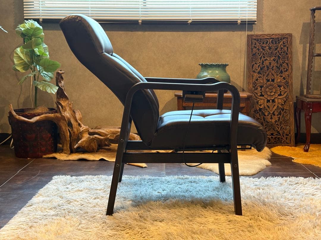 希少　フジファニチア　FUJIFUNITURE　リクライニングソファ　　nz