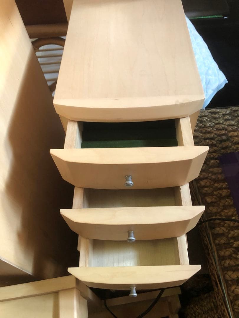 ナチュラル ブラウン♦️ジュエリー収納♦️照明付♦️高級 多機能ドレッサー♦️送料込