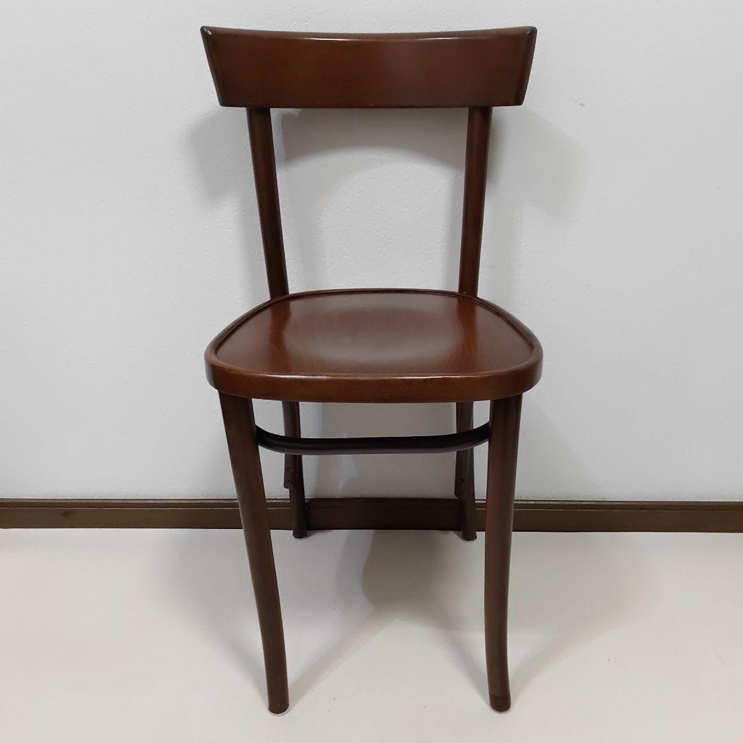 ③④ 2脚 フランス アンティーク レストラン ウッドチェア ベントウッドチェア