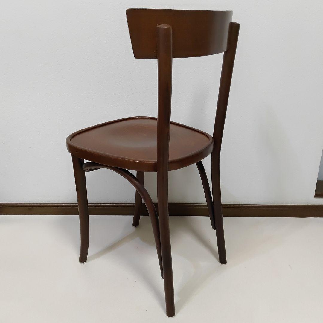 ③④ 2脚 フランス アンティーク レストラン ウッドチェア ベントウッドチェア