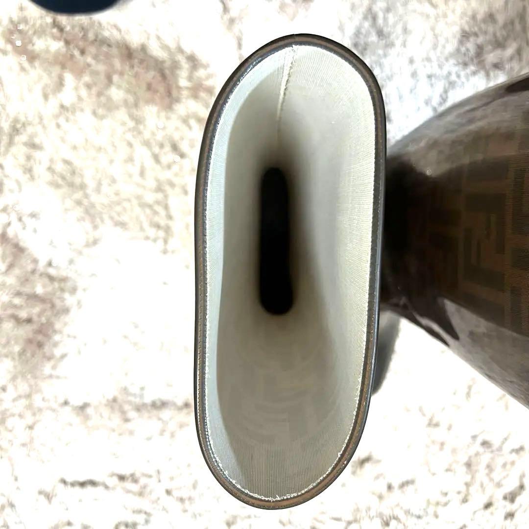 ✨美品✨ FENDI フェンディ レインブーツ 長靴 ズッカ柄 24.5 38